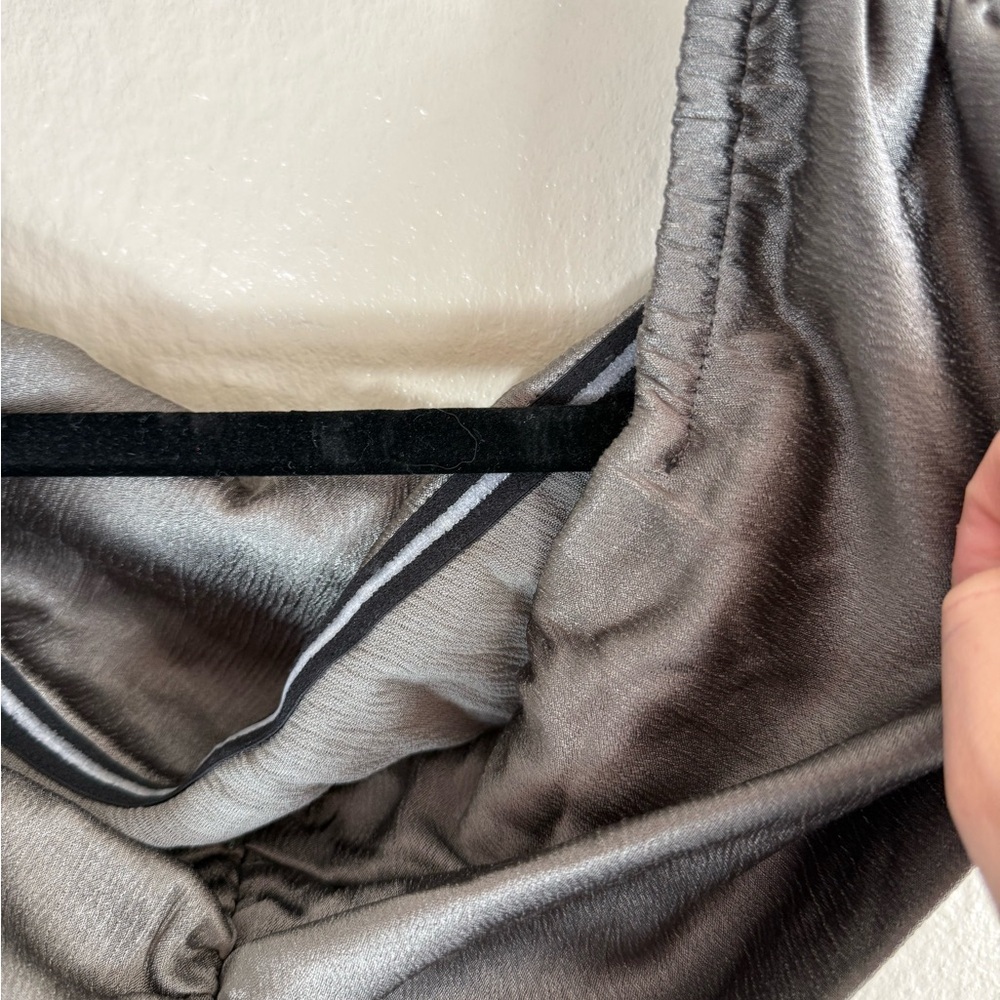 Michael Costello Gray Silver Maxi Gown - Picture 6 of 9